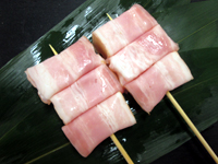 餅ベーコン串